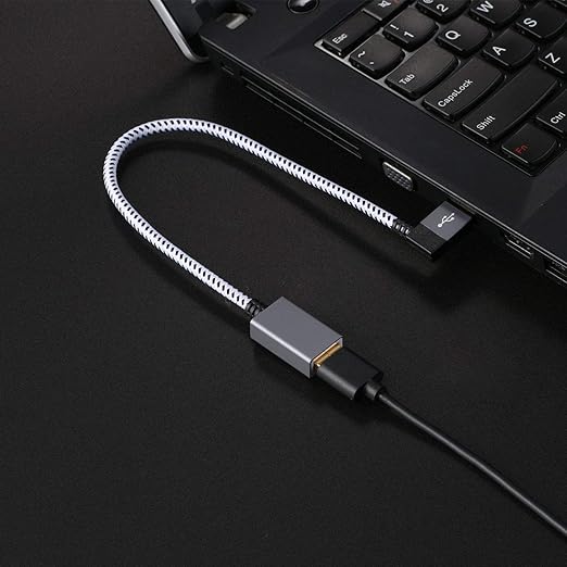 CableCreation Short USB 3.0 Extension Cable 1FT, Left Angle USB Male to Female Extender Cord, 90 Degree USB 3.0 for VR, PlayStation, Xbox, Keyboard, Space Gray 0.3M