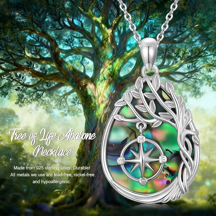 Jewish Jewelry Tree of Life Necklace 925 Jewish Sterling Silver Pendant Necklace Women Gift