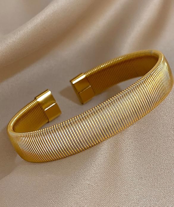 hotoo Minimalist Cuff Bracelets for Women Stackable Bracelet Christmas