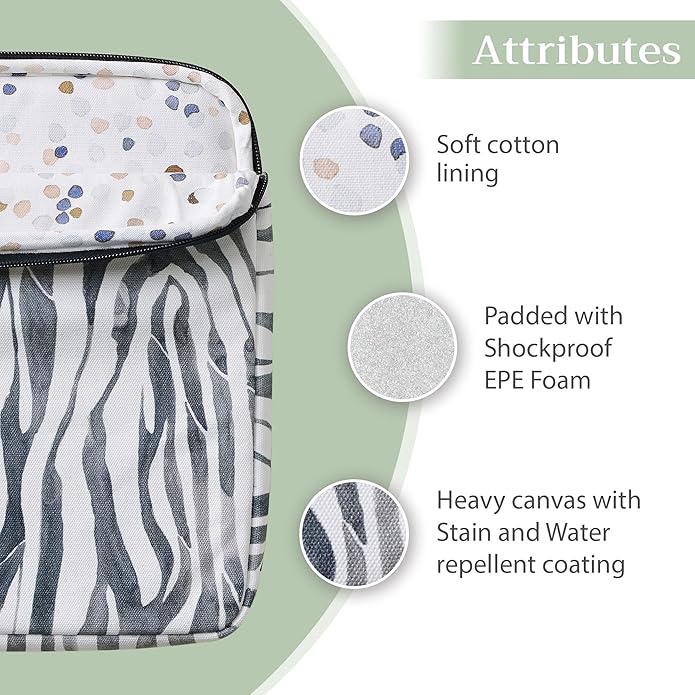 Maison d'Hermine Laptop bag with front pocket Stain and water repellent Cotton canvas