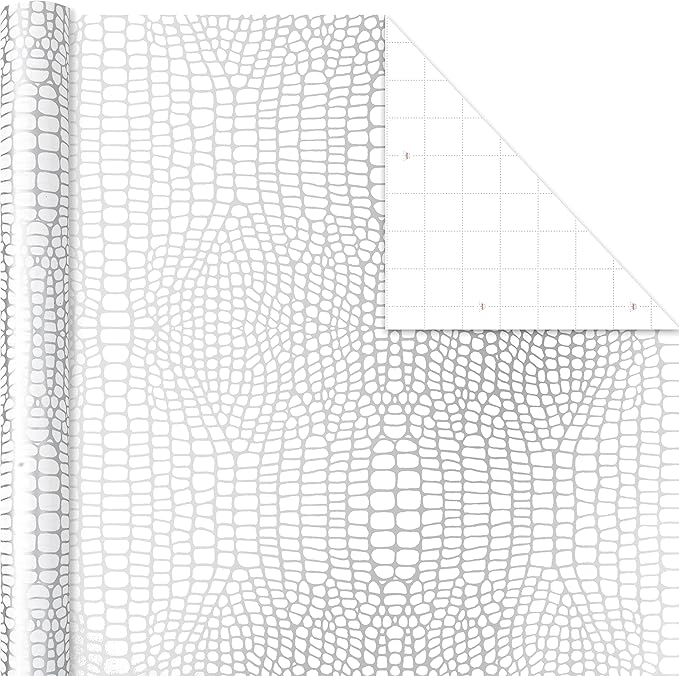 Hallmark Animal Print Wrapping Paper with Cut Lines on Reverse (3-Pack: 85 sq. ft. ttl) for Birthdays, Christmas, Graduations, Valentine's Day, Mother's Day