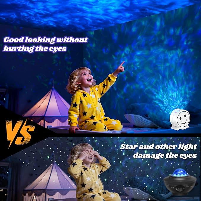 Galaxy Projector, Light Projector for Bedroom, Night Light for Kids Room, Projector with Timer and Remote Control, Room Decor, Gifts for Girls, Boys, Adults, Christmas, Birthday