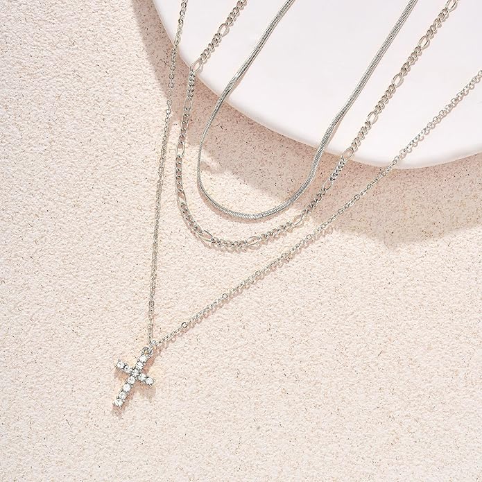 LANE WOODS Gold Plated Necklaces for Women - Multilayer Coin Medallion Pendant Necklace Adjustable Layering Choker Necklaces Chain Set Jewelry