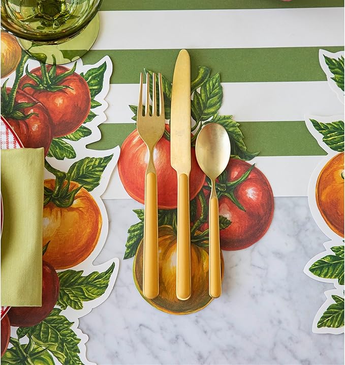 Hester & Cook Table Accent Place Cards - Dinner Name Cards for Table Setting Set of 12 - Made in USA (Tomato)