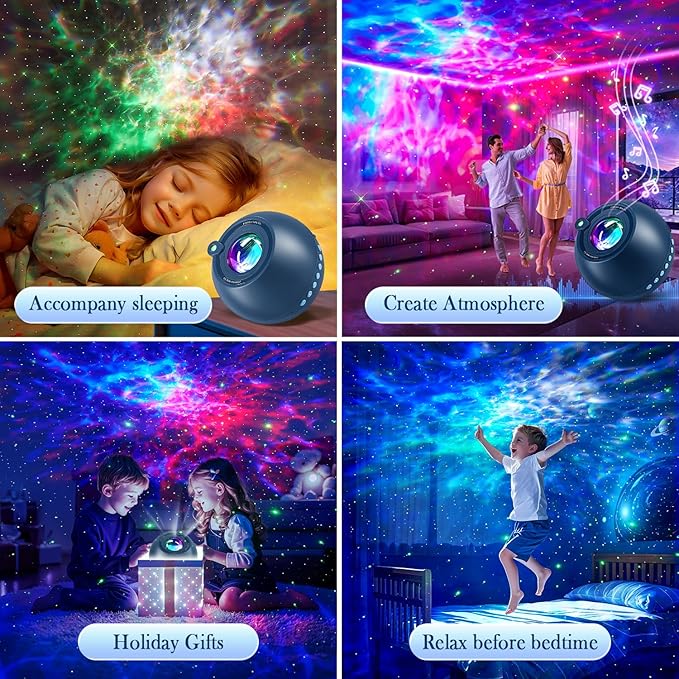 Bedroom Decor Boy Gift Lava Lamp Room Decor 15 White Noise Sound Machine for Kids Night Light Bluetooth Projector Nebula Projector Sunset Lamp Led Cloud Lights for Bedroom