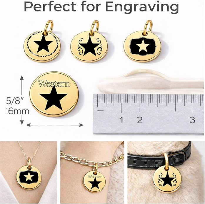 SM Design Western Charm Set of 4 – Stainless Steel Western Charms for Bracelets & Necklaces – Cowgirl, Ranch & Country Style Jewelry Charms – Western Gift for Women & Moms