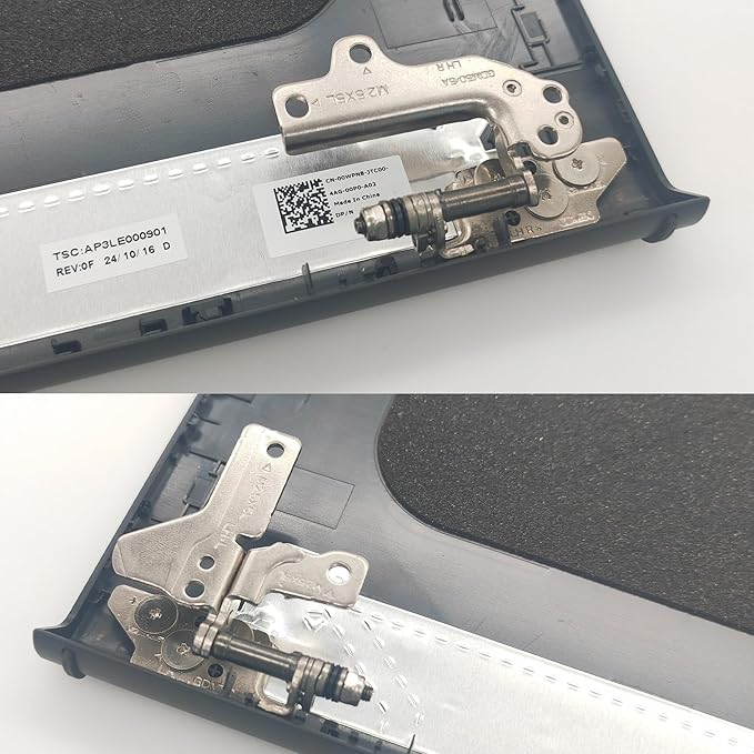 Replacement LCD Back Cover Top Case Lid Front Bezel Frame with Hinges for DELL Inspiron 15 3510 3511 3515 3520 3525 Series Laptop 0WPN8 00WPN8 9WC73 09WC73 AP3LE000901 Black