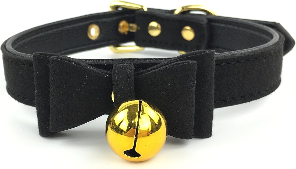 Bell Choker Collar Necklace Lolita Bow Collar Cat Kitty Velvet Necklace