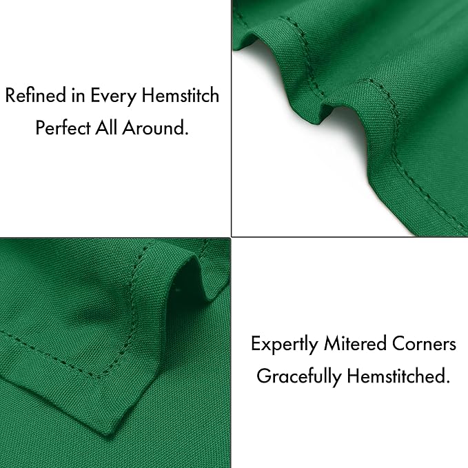 Ruvanti Cloth Napkins - 100% Cotton Dinner Napkins, Hem Stitched Corners, 18x18 Inch, 12 Pack - Soft, Absorbent, Durable, Reusable, Wrinkle Resistant for Formal Dining & Everyday Use - Amazon