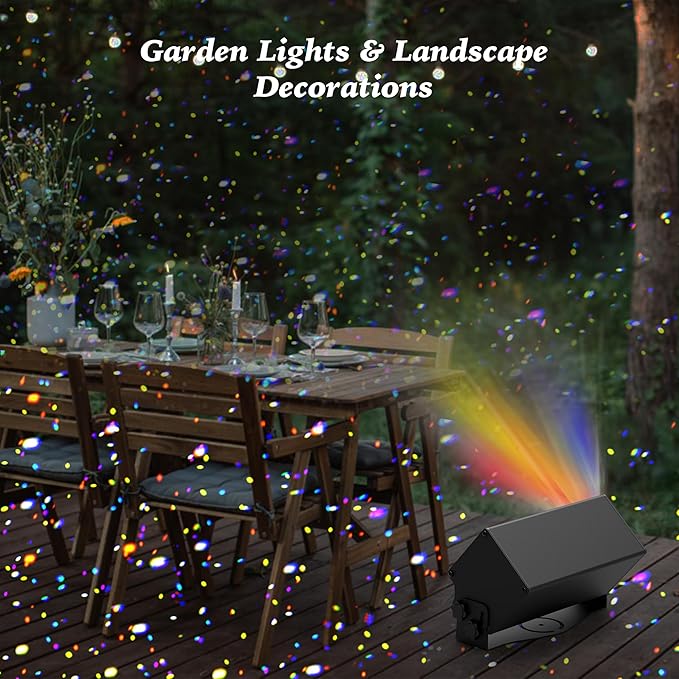 Outdoor Christmas Laser Lights Projector, AIRIVO Fixed 5 Colors Motion FairyLights, Twinkling Star Projector Firefly Lights with Remote Control for Trees, Home, Garden, Patio