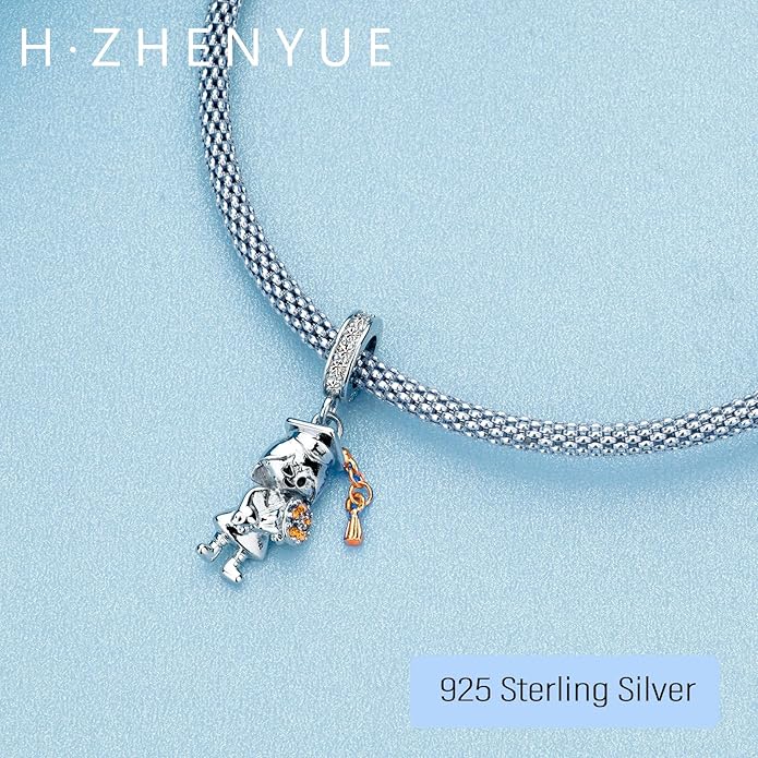 925 Sterling Silver Charms Magic Movie Character Dangle Beads for Bracelets and Necklaces Jewelry for Women