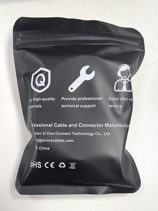 Alvin's Cables M12 8 Pin Male to RJ45 Shielded Ethernet Cable M12 X Coded 8 Position Cat6a Cable for Cognex Industrial Camera 15M/49.2ft