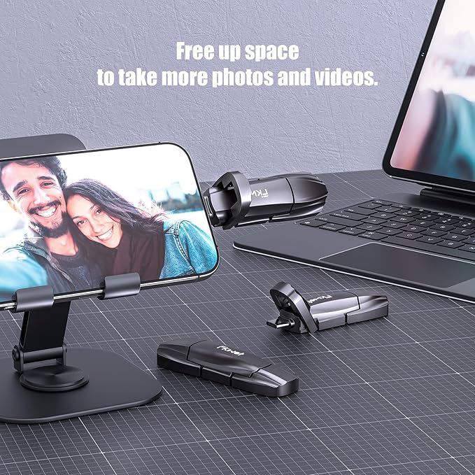 External SSD USB Flash Drive 512GB, Up to 550MB/s 2-in-1 Type C+ USB A USB3.2 Gen2 Solid State Thumb Drive SSD Stick for iPhone 15/16/Android/Windows/Mac/PC/Laptops