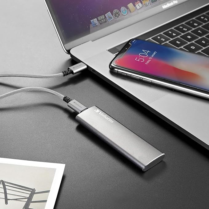 Verbatim 1TB Vx500 Portable SSD External Hard Drive USB 3.1 Gen 2 – Space Gray