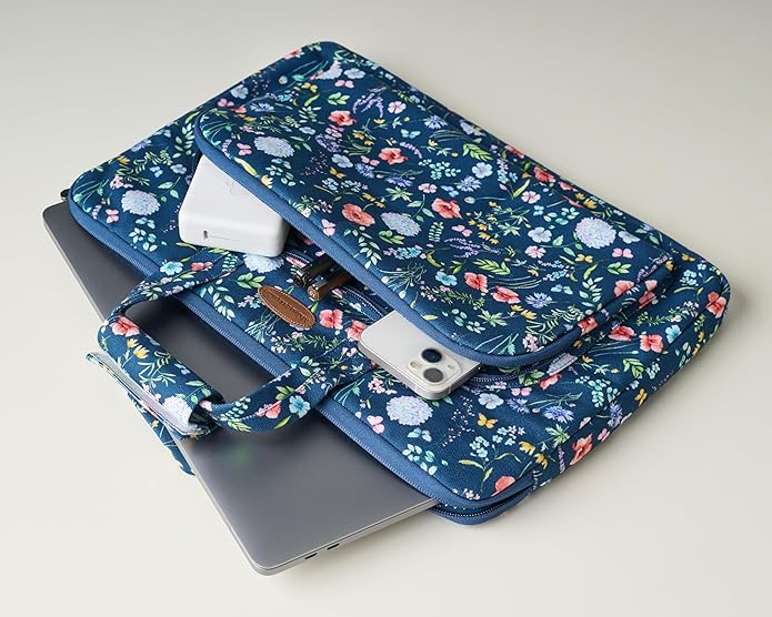 Maison d'Hermine Laptop bag with front pocket Stain and water repellent Cotton canvas
