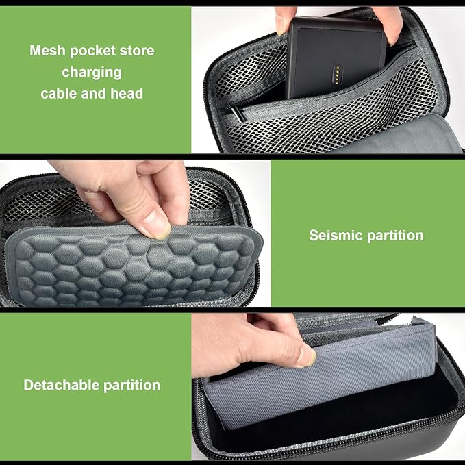 Case Compatible with Anker Prime Power Bank, 27,650mAh/ for Anker Prime Power Bank 20,000mAh Portable Charger with 100W Charging Base, Battery Pack Power Station Organizer, Hold Cable and Charger