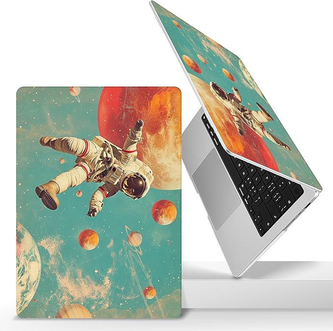 for MacBook Pro 16 inch Case 2021 2022 2023 2024 Release A3186 A3403 M4 A2991 M3 A2780 M2 A2485 M1 Pro/Max, Hard Shell Case with Screen Protector & Keyboard Cover, Astronaut Floating
