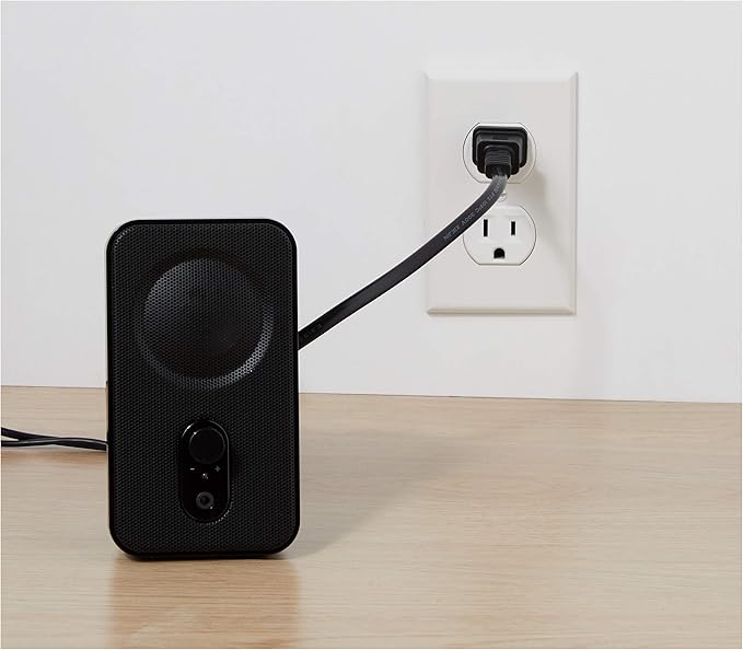 Amazon Basics Computer Speakers for Desktop or Laptop PC, AC-Powered (US Version), Black