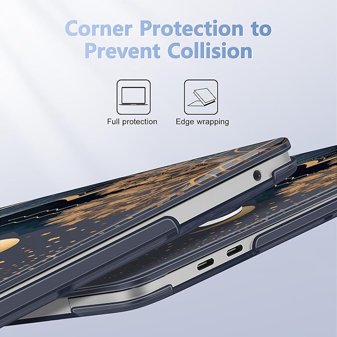 May Chen Compatible with MacBook Pro 13 inch Case with Touch Bar 2022 2021 2020 Release A2338 M1/M2 A2251 A2289, Plastic Hard Shell Case with Keyboard Cover, Traditional