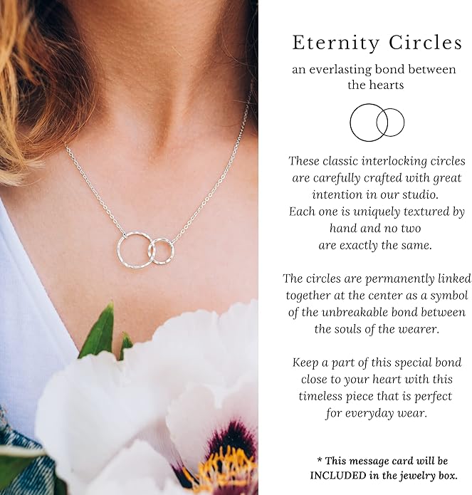 HOPE LOVE SHINE Best Friend Gift for Women - Meaningful BFF Friendship Necklace, Jewelry 16+2", 14k Gold Plated Sterling Silver