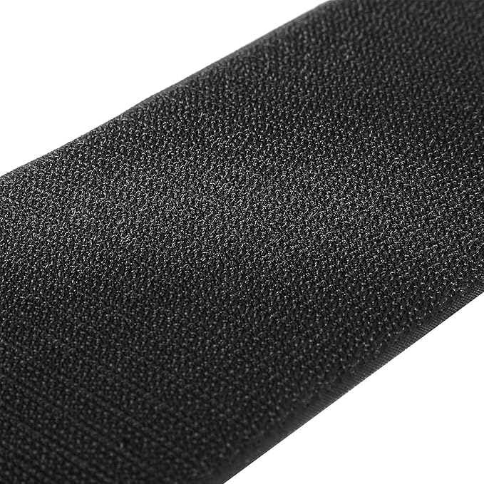 WILLBOND 4 Pack 10 ft x 3 Inch Cable Floor Strip Cable Cover Cords Carpet Protector Management Hook and Loop Tape for Wires on Floor Cords and Prevent a Trip Hazard (Black)