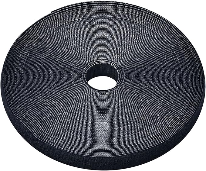 Pasow fastening tape Cable Tie Double Side Nylon Power Wire Management 3/4Inch 1 Roll Hook (25 Yards, Style 2)