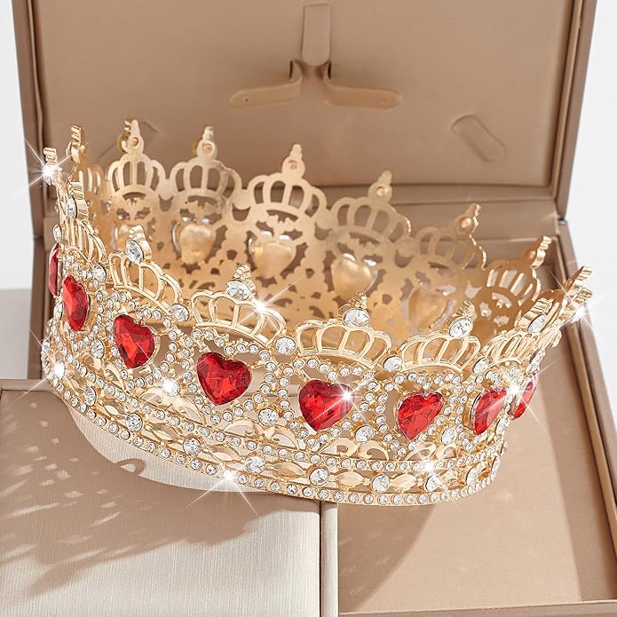 Queen Crown Rhinestone Wedding Crowns and Tiaras for Women Costume Party Hair Accessories Princess Birthday Crown Crystal Bridal Crown
