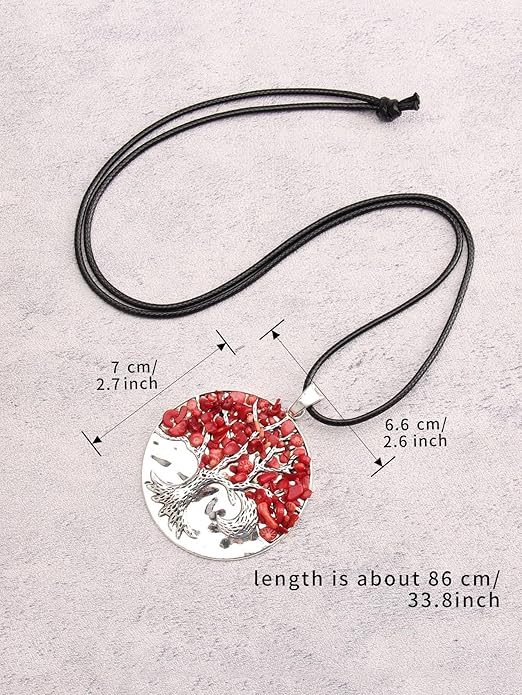GelConnie Boho Necklaces for Women Vintage Silver Circles Long Pendant Necklace Cowgirl Sweater Necklace Adjustable Leather Choker Necklace for Women