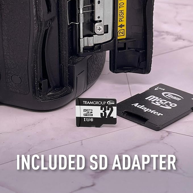 TEAMGROUP Micro 64GB x 10 Pack UHS-I U1 Class 10 SDHC SDXC Read Speed up to 100MB/s High Speed Flash Meomry Card with Adapter for Camera, Surveillance, Full HD Shooting TUSDX64GCL10U66