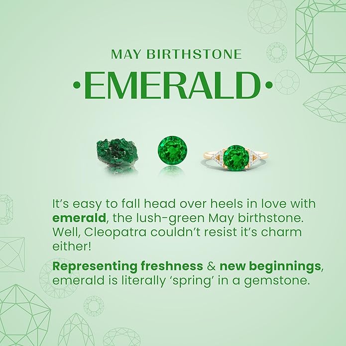 ANGARA Natural Emerald Earrings for Women | Oval Shape Emerald Classic Earrings in 14K Solid Gold/Platinum | May Birthday, Anniversary, Gemstone Jewellery Gift