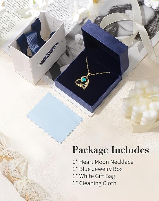 Heart Gold Necklace for Women Birthday Gifts for wife Jewelry for Wife Necklace for Girlfriend Mom Daughter Gold Jewelry for Women