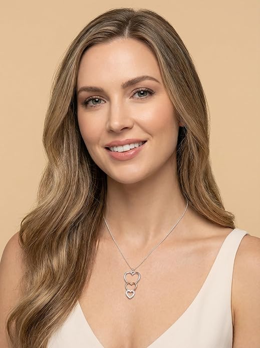 Heart Pendant Necklace for Women, Dainty Cute Pendant Necklaces Women's Trendy Simple Jewelry Gifts for Valentines