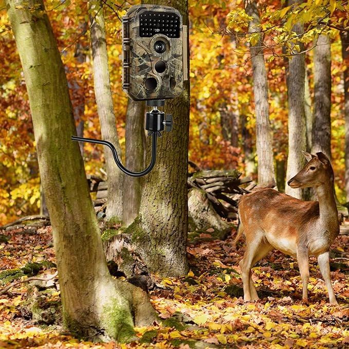 3 Pcs Trail Camera Tree Mount,1/4 in Screw,360° Adjustable Screw Security Cam Mount for Game Cameras, Solar Panels, etc, Easy to Install & Heavy Duty