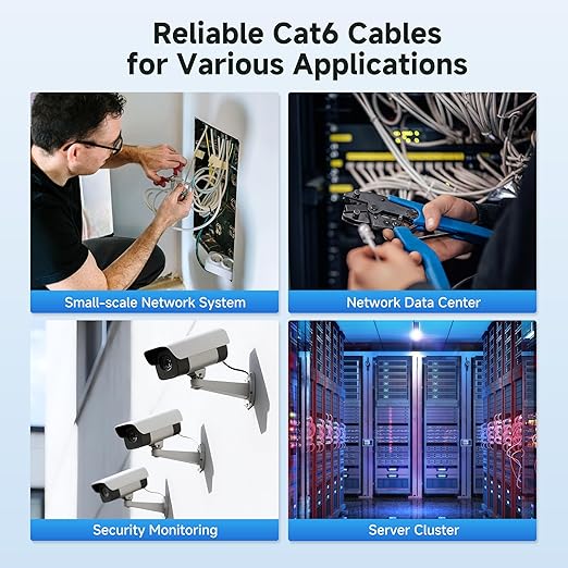 Cable Matters [UL Listed] 10Gbps in-Wall Riser Rated (CMR) 23AWG Bare Copper Cat6 Ethernet Cable - 300ft, Cat 6 Ethernet Cable Spool, Cat 6 Cord Bulk, Blue