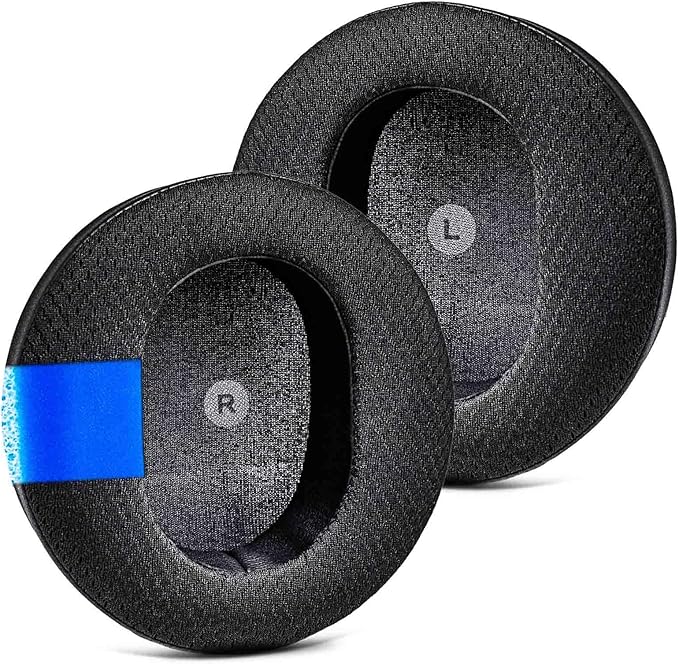 TRANSTEK Replacement Earpads Compatible with Audeze Maxwell Headphones, Maxwell Replacement Ear Cushion, Thickness and Noise Isolation Foam (Cooling Gel Mesh)