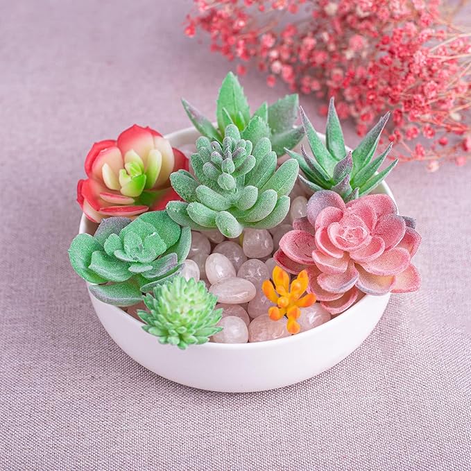 Polished Rose Quartz Crystal Set, 0.4", 128 Pcs - Handpicked Tumbled Stones and Crystals Bulk for Healing, Reiki, Meditation, Witchcraft and Home Decor