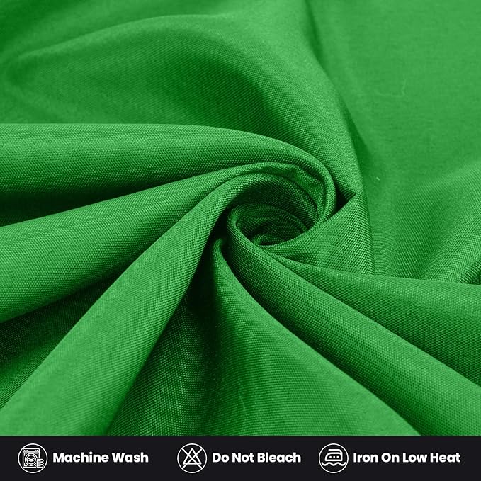 Ascoza 2 Pack Fitted Tablecloth for 8 Foot Rectangle Tables 96 x 30 Inch Emerald Table Covers Water Resistant Polyester Table Cloth for Wedding, Parties,Display, Trade Show (Emerald)