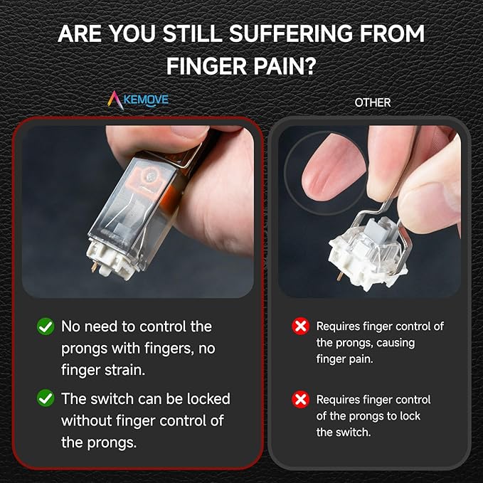 KEMOVE P10 2-in-1 Switch & Keycap Puller for Mechanical Keyboards, Quick & Painless Removal, DIY Customization, Maintenance, Cleaning for Beginners & Enthusiasts