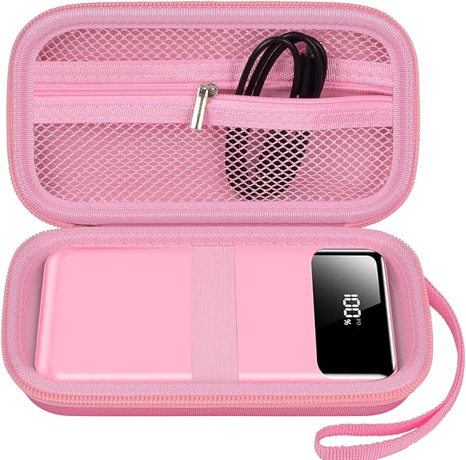 Portable Bank Charger Case for SABANI for Charmast for OHOVIV for VRURC for YILANS for CFIAI for LOVELEDI for RGVOTA for Miday for RONEGN for POIYTL for IAPOS Fast Charging Battery (Pink)