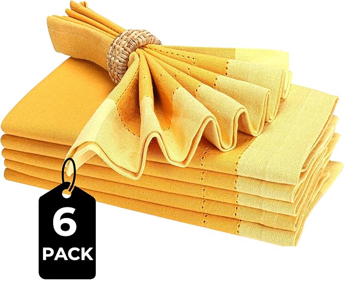 Homidate Cloth Dinner Napkins – Machine Washable Reusable Fabric Napkins for Weddings, Parties & Table Decorations
