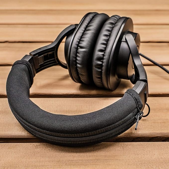 Replacement Headband Cover Compatible ATH M50X M50 M40X M40 M30X M20X Headphones (Black)