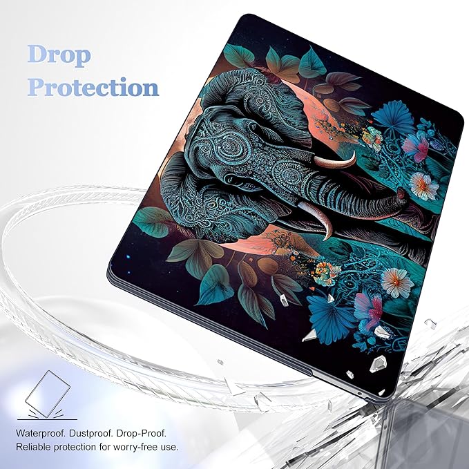 May Chen Compatible with MacBook Pro 13 inch Case 2022 2021 2020 Release Models A2338 M2 M1 A2251 A2289, Plastic Hard Shell Case for MacBook Pro 13 Inch with Touch Bar Fits Touch ID, Elephant