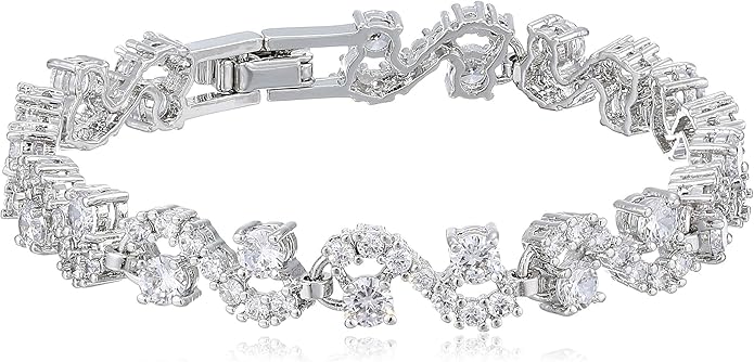 Crystalline Azuria Jewelry Sets For Women Wedding Jewelry Sets Bridal Jewelry Set With Necklace And Earring For Bride Cubic Zirconia Bridesmaid Jewelry
