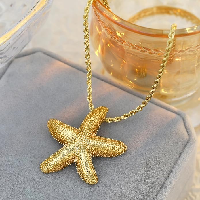 MISS RIGHT Dainty Gold Evil Eye Hamsa Hand Coin Lucky Charm Pendant Necklace for Women Trendy Vintage Paperclip Chain Sun Moon Clover Flower Chunky Charm Necklace Jewelry Gifts