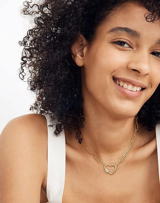 Aobei Pearl 18K Gold Plated Moon Star Lion Evil Eye Love Heart Cross Pendant Necklace Medallion Paperclip Chian Choker Layering Jewery for Women
