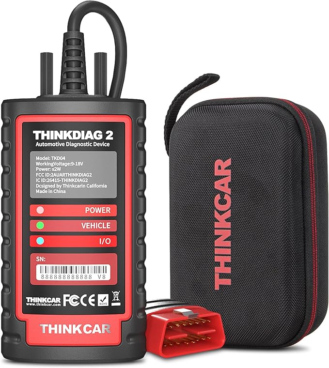 Thinkdiag2 All System Bidirectional Control OBD2 Diagnostic Scanner for iOS & Android, Bluetooth Scan Tool with CAN-FD Protocol, 15+ Reset Functions, ECU Coding, Active Test, AutoVIN, 1 Year Fr-ee