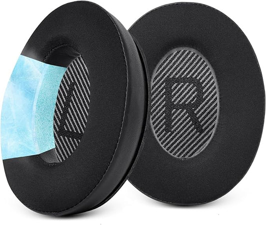 GEVO Ear Pads Cushions Replacement for Bose QC35 ii QC35, Earpads for Bose QuietComfort 35ii 35 Headphones with Protein Leather Noise Isolation Memory Foam (Cooling Gel Black)