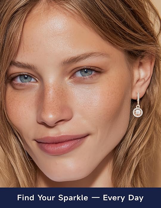 MomentWish Dangle Earrings for Women-925 Sterling Silver Moissanite Earring, Women's Gift for Valentine Birthday, D Color VVS1 Dancing Moissanite Hoops
