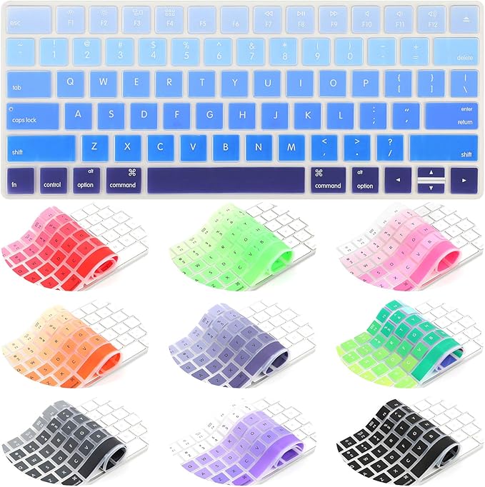 Allinside Ombre Blue Cover for Apple Magic Keyboard (MLA22LL/A) with US Layout