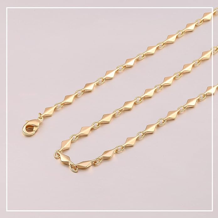 Aobei Pearl 18K Gold Plated Paperclip Chain Choker Satellite Chain Freshwater Cultured Biwa Pearl Pendant Necklace Dainty Jewelry for Women